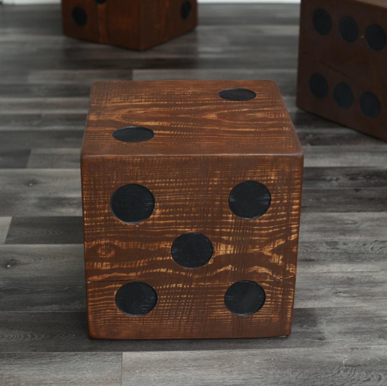 Solid Wood Dice Table, Set of 3