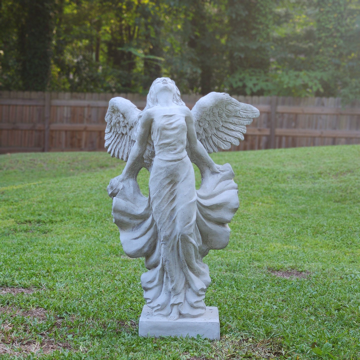 Flying Angel Concrete Statue