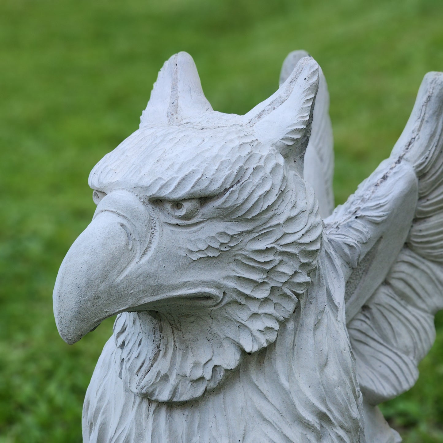 Griffin Concrete Statue, Set of 2