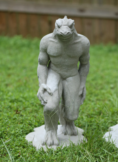 Concrete Lizardman Statue