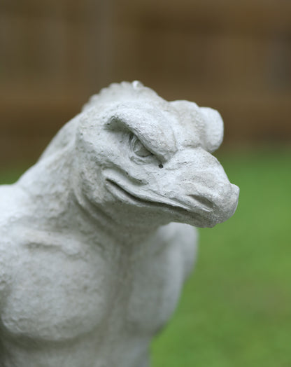 Concrete Lizardman Statue