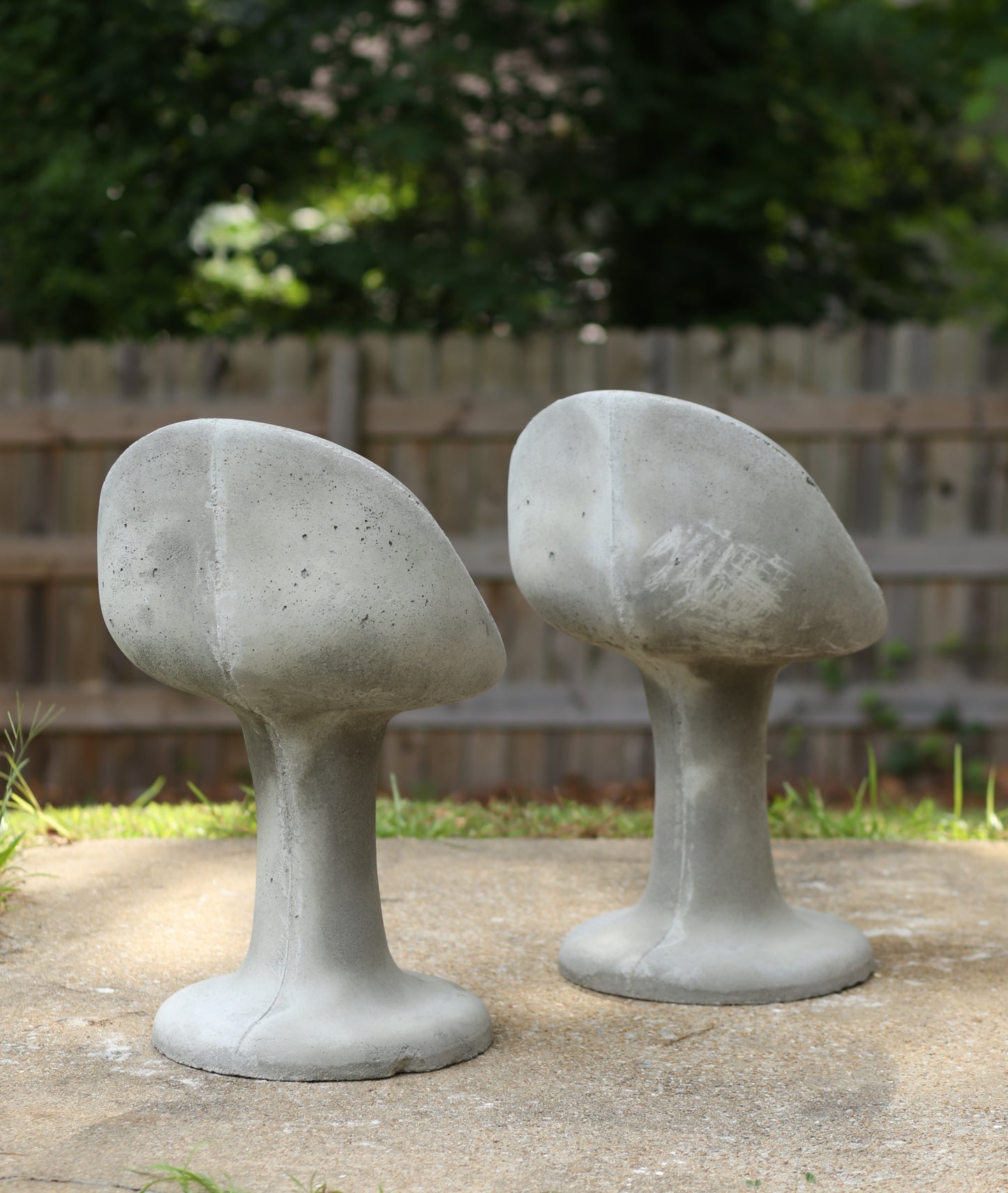 Concrete Willy Guhl Style Tulip Chair