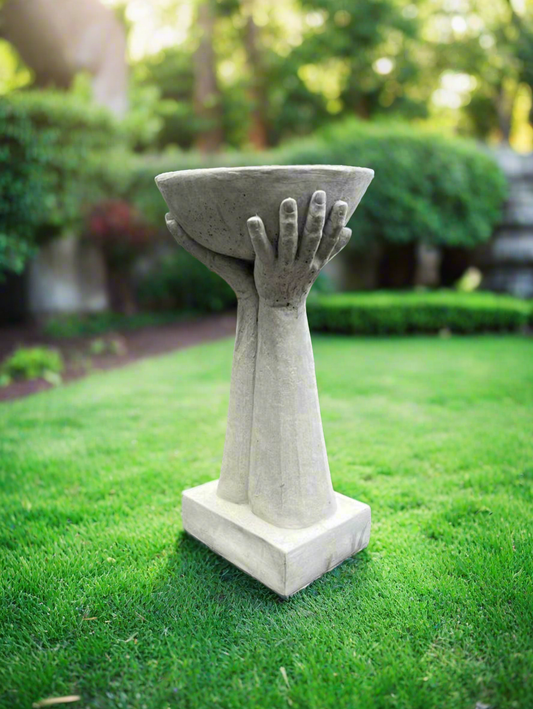 Modern Hand Bowl Concrete Planter