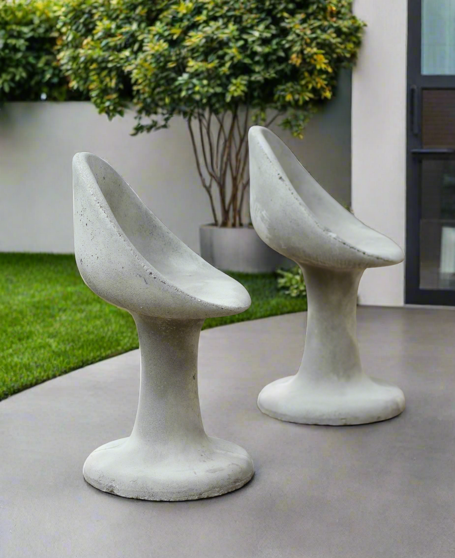 Concrete Willy Guhl Style Tulip Chair