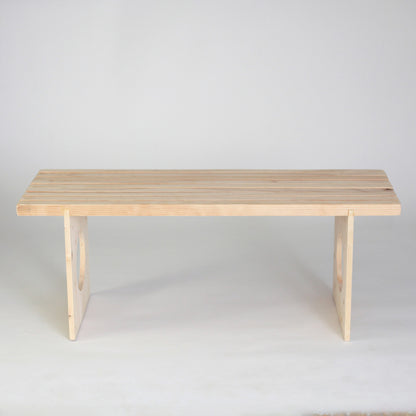 Contemporary Circle Cutout Bench