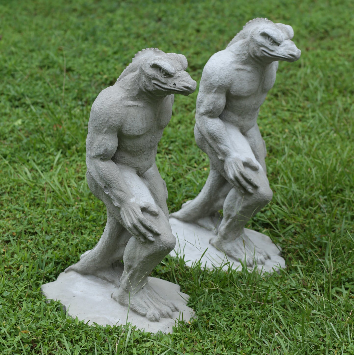 Concrete Lizardman Statue